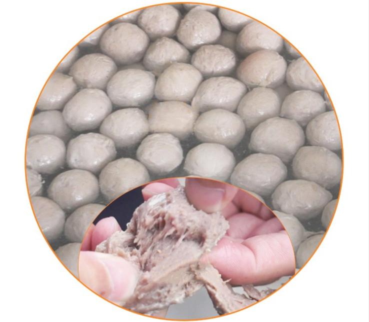 肉丸流水線生產的肉丸實拍 肉丸流水線生產的肉丸實拍